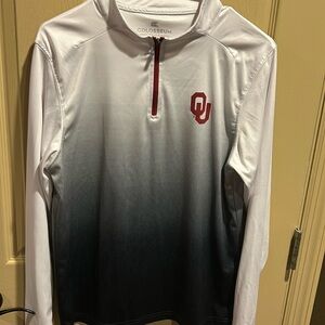 OU 1/4 zipper shirt size youth XL
